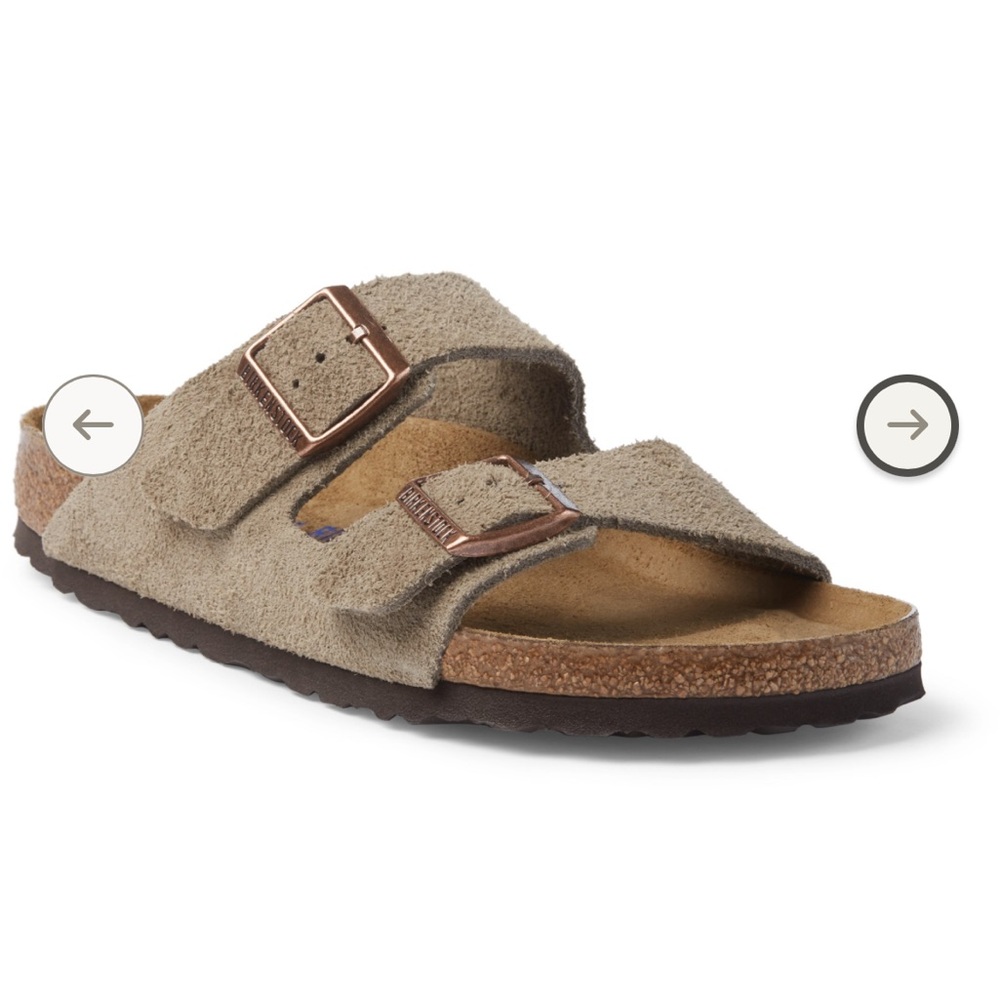 Birkenstock Arizona Taupe Suede Sandals